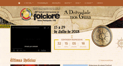 Desktop Screenshot of festivaldefolclore.com.br