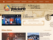 Tablet Screenshot of festivaldefolclore.com.br